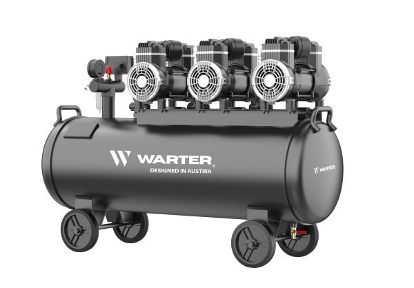 WARTER WC100 PRO 100L 230V Flüsterkompressor Set